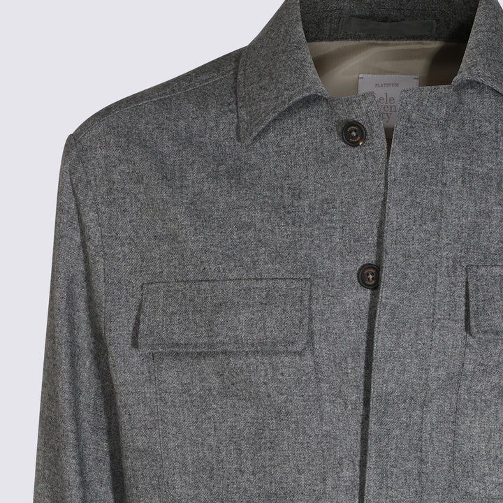 Eleventy Jackets - Grigio medio | b31e71bb88ac4f8e8c0c763430b2915ad5e2a472