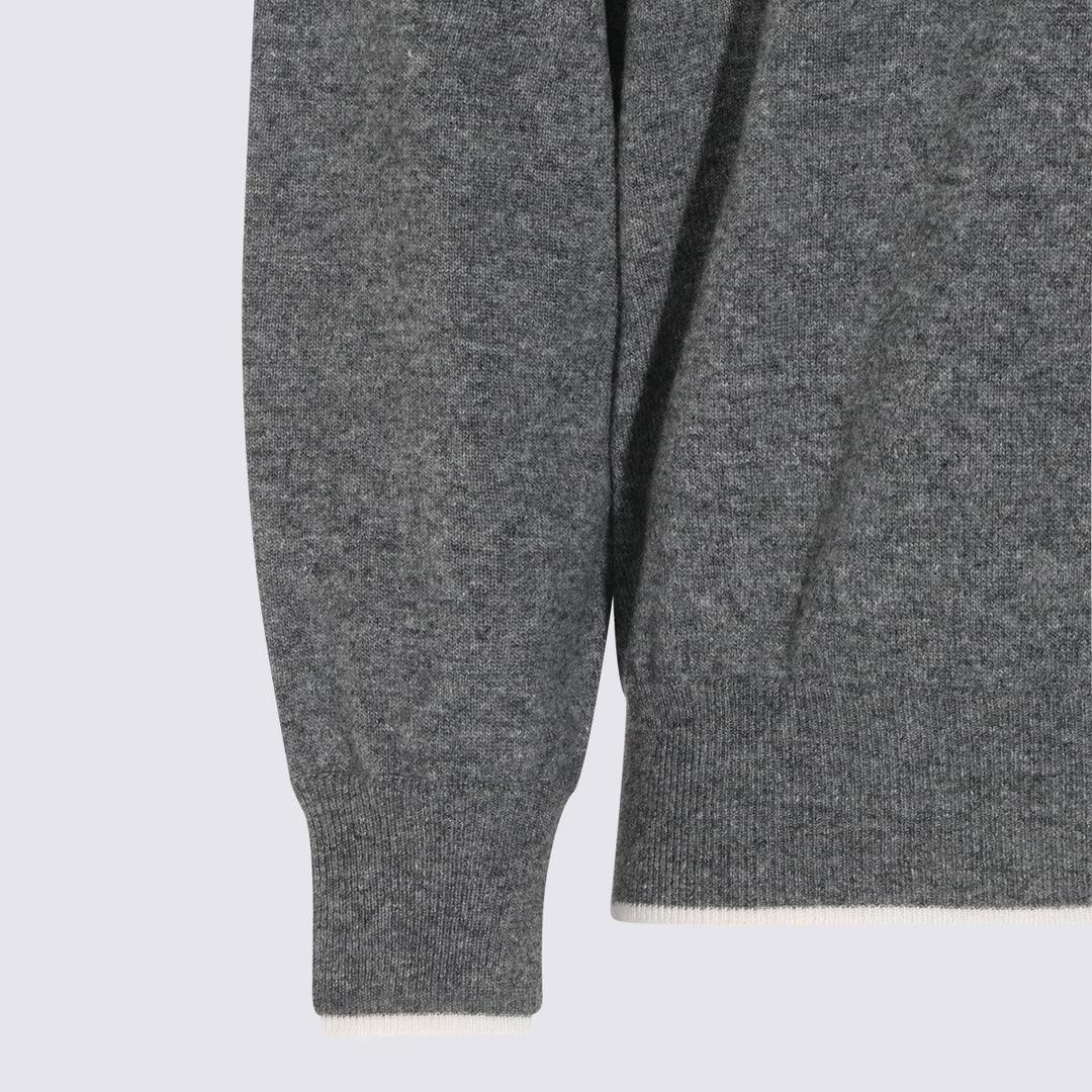 Eleventy Sweaters - Metallici e grigi | 7e07131886ddc33a8931964b895fbf5287427a62