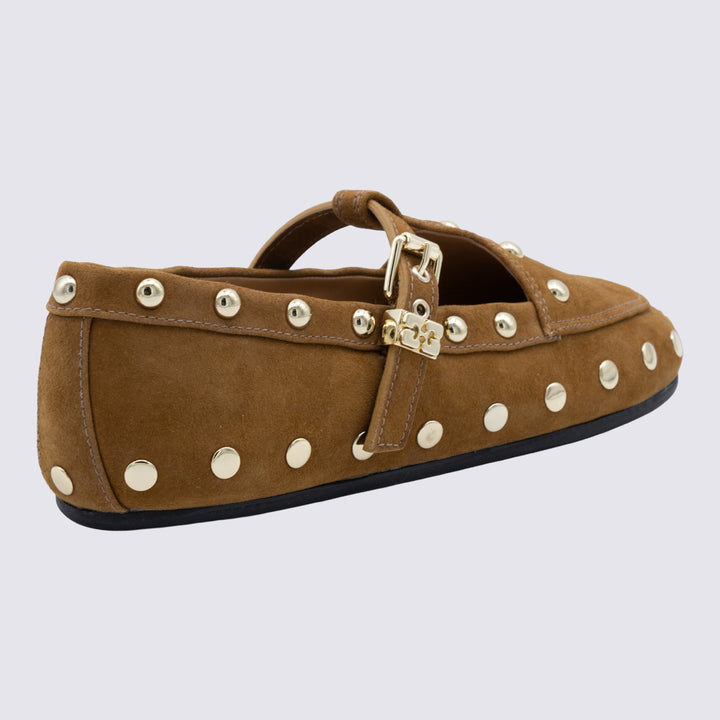 Ganni Flat shoes - CARAMEL CAFE | d7ea02dd8518ae4ee2fc00eccf871c33c90da55a