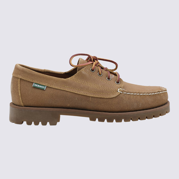 Flat Shoes Beige Camel