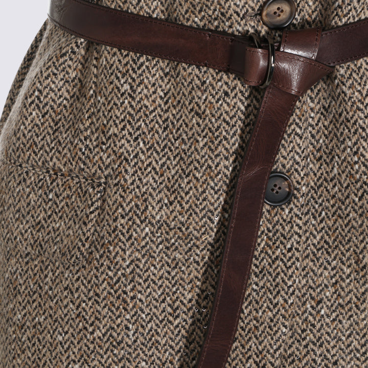 Brunello Cucinelli Jackets - CAMEL/NERO | 79bcb31b73b8ae653e1a22192bbeed67da705d31