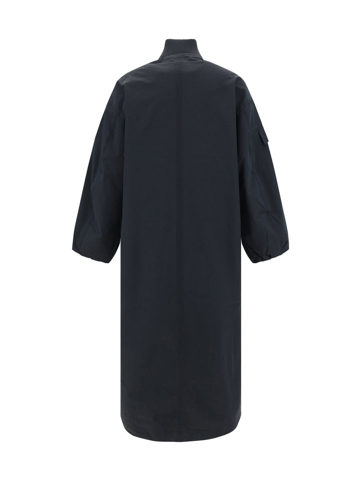 TECH SEERSUCKER OVERSIZED SHELL COAT