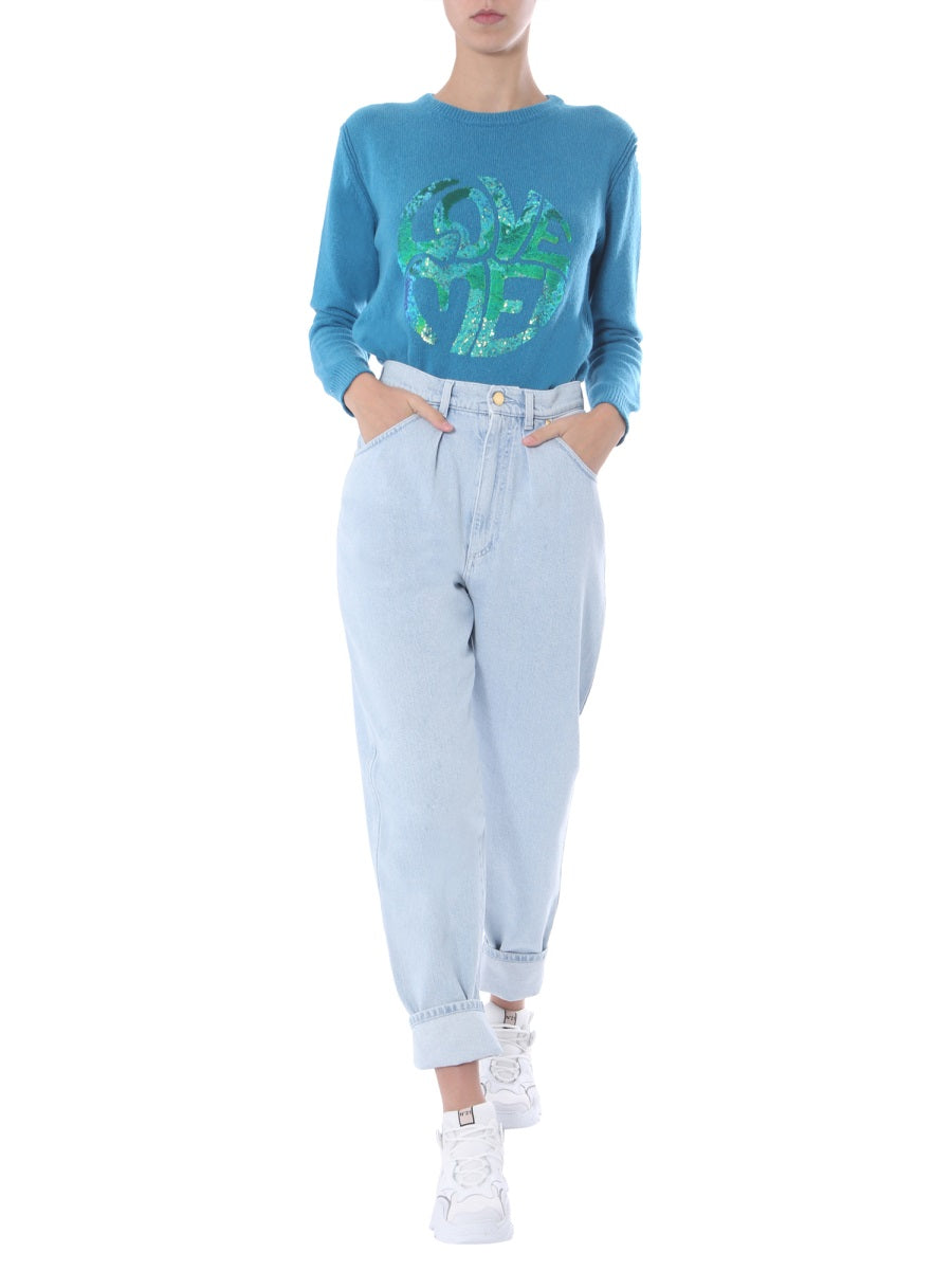 Alberta Ferretti Sweaters - White, Light Blue | Wanan Luxury