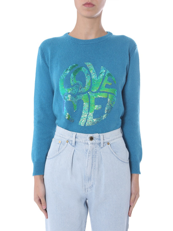 Alberta Ferretti Sweaters - White, Light Blue | Wanan Luxury