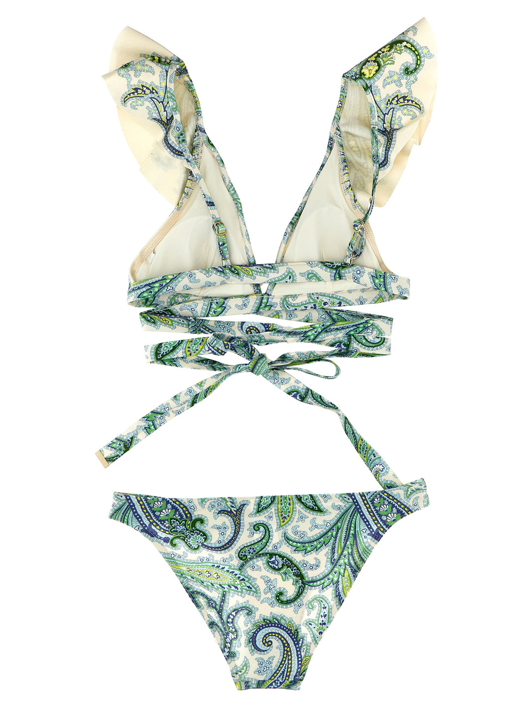 Ottie Ruffle Beachwear Green