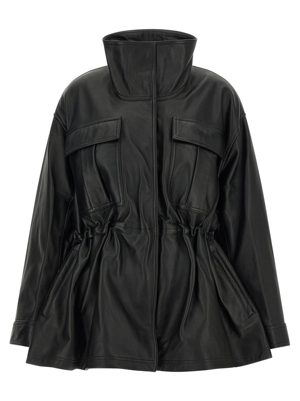 Sculptural Puffer Jackets Black
