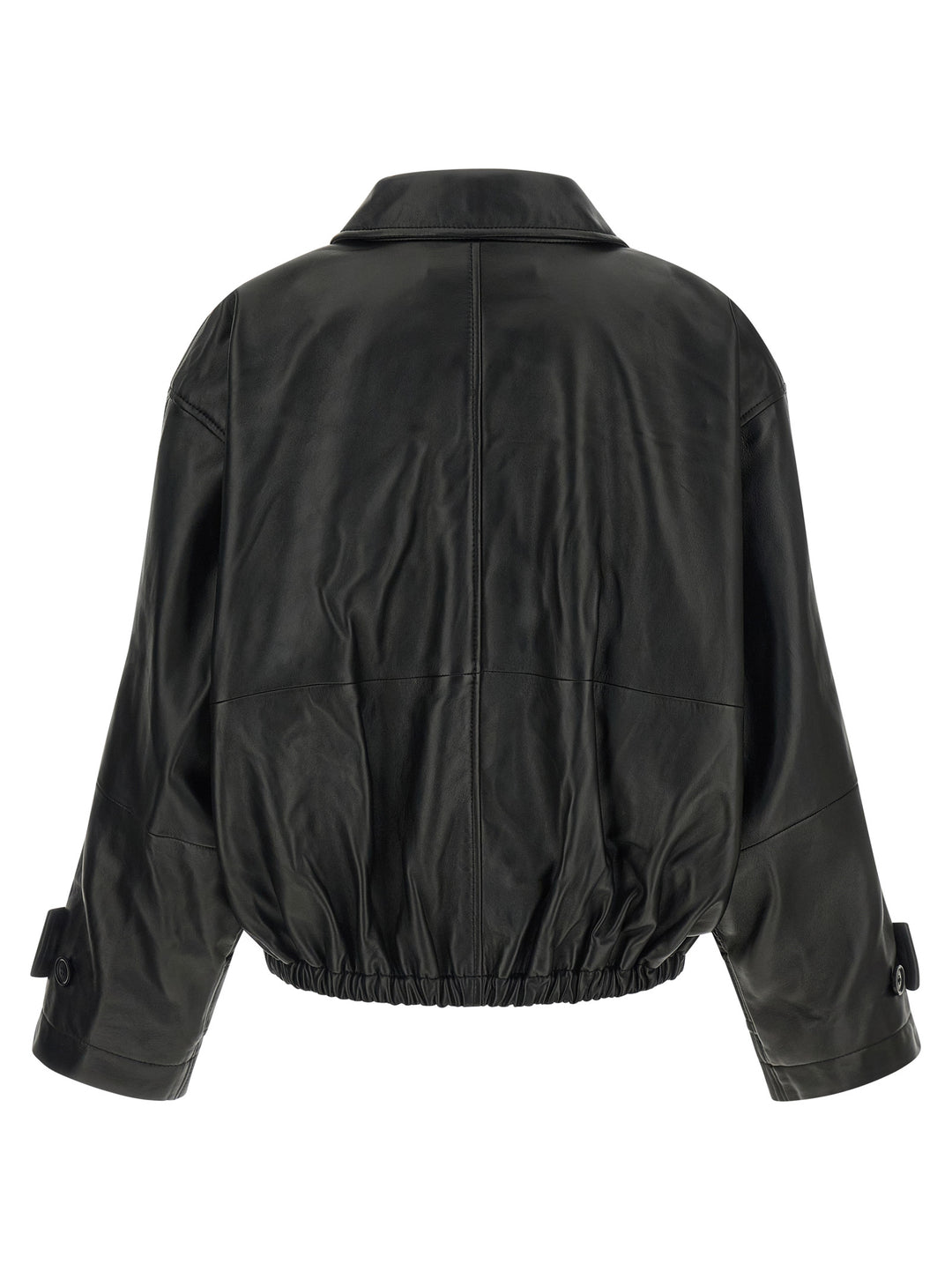 Rohe Blouson Leather Jacket Puffer Jackets - Black | d11e5c8f01ac08a10d3476c69b6401ba867c4b09