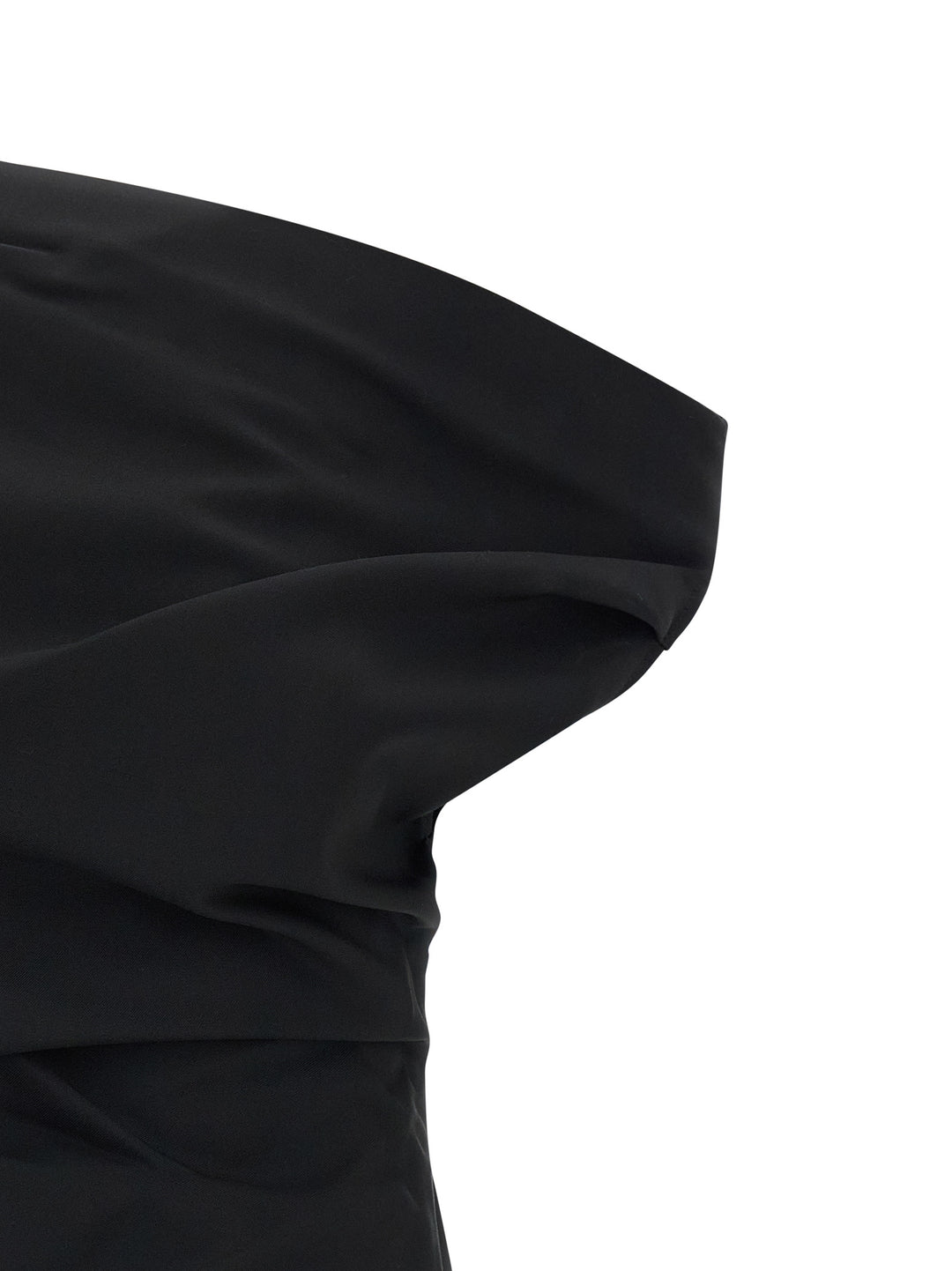 Rohe Asymmetrical Top With Draping Tops - Black | 54b5152eb9eabe23d390da927a10509e746084a7