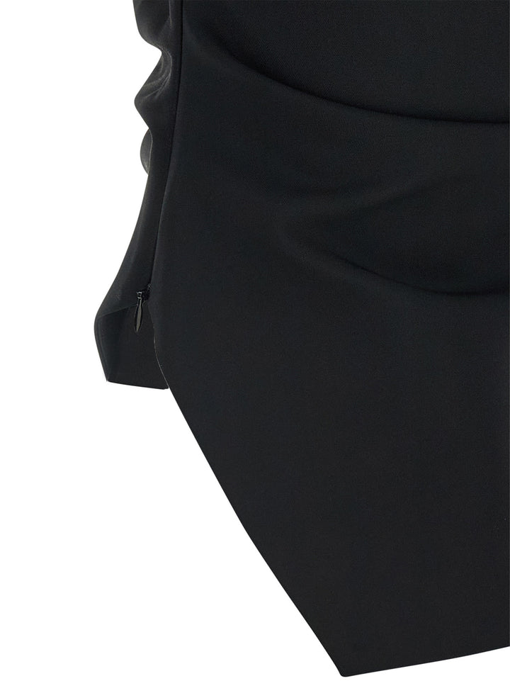 Rohe Asymmetrical Top With Draping Tops - Black | 54a04fdad8baf38767bec9e0b9df05e2e568c99c