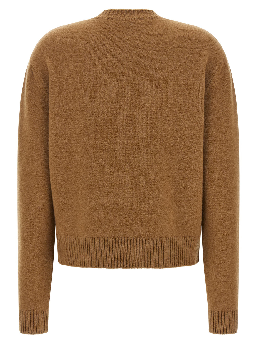 Rohe Cashmere Mixed Crew Neck Cardigan Sweaters and Cardigans - Brown | 32ff2df3bb9eaeb25fa8c1738408407df3a4ff0e