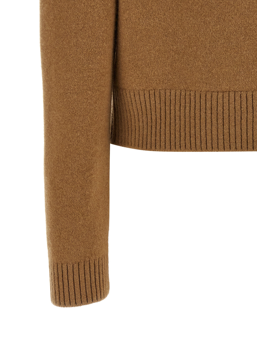 Rohe Cashmere Mixed Crew Neck Cardigan Sweaters and Cardigans - Brown | 08436119373880dfb52e976144955f0c89261853
