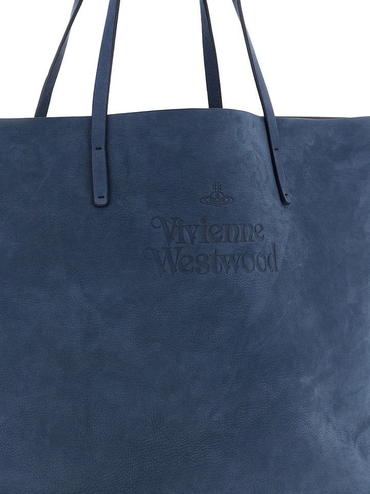 Vivienne Westwood Studio Tote Bag - Blue | f2448b58878901851473ca0f841e79d3a3624534