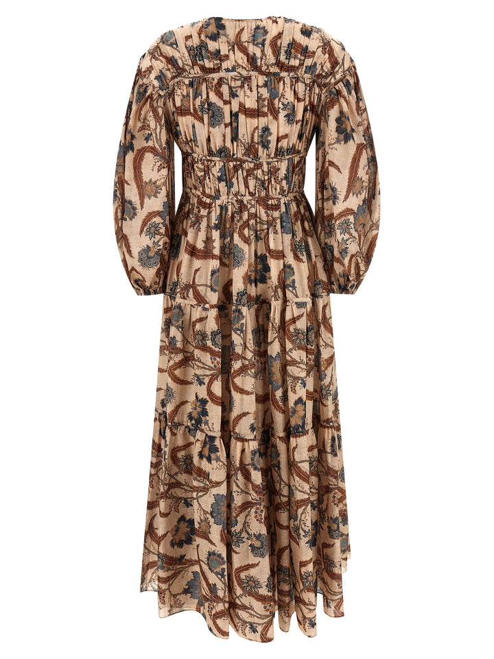 Zimmermann Ascension Tie Billow Maxi Dresses - Multicolor | eaf7425244dab58a45a3d8b2b576beeba76cfb18