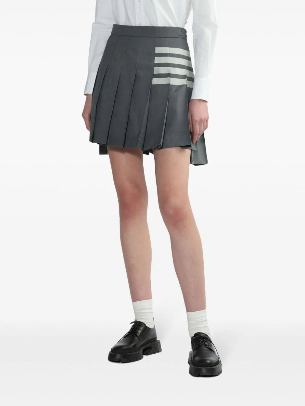 Pleated mini skirt