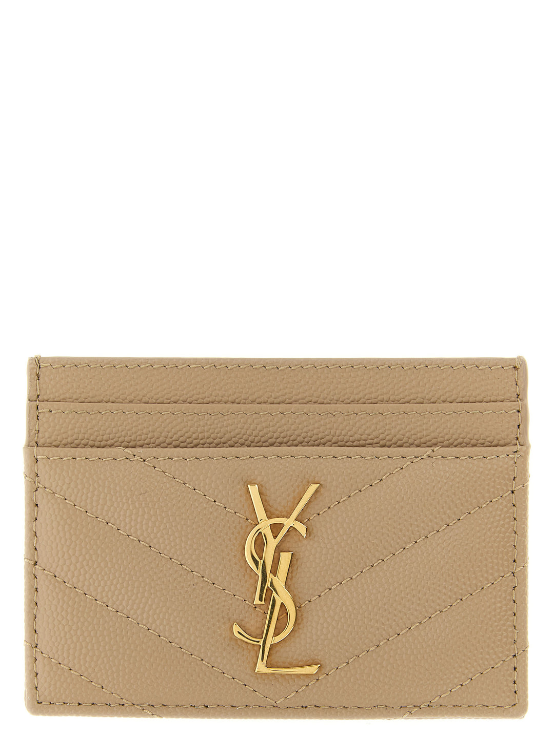 Saint Laurent Cassandre Wallets and Card Holders - Beige | e7e49a46208e176b31399293a516a1dec815eaa3