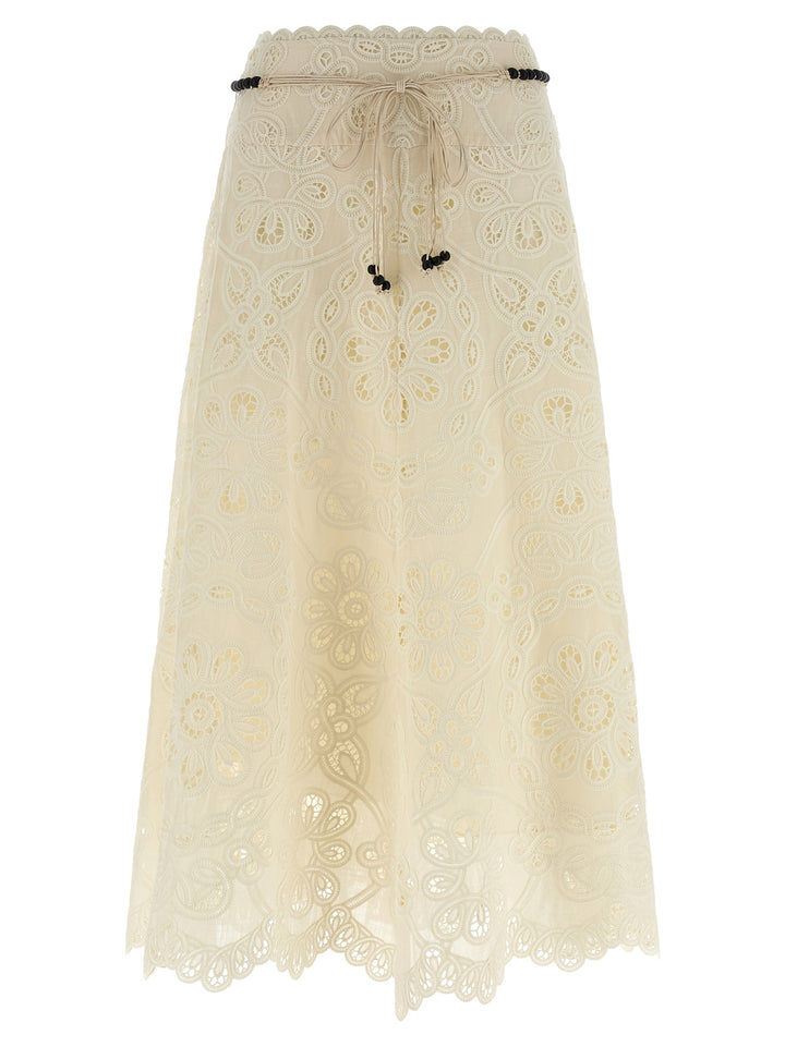 Zimmermann Rhiannon Skirts - Beige | 6a6cf4c1ef6e7d114d4ff5e86093922087e8ac8c