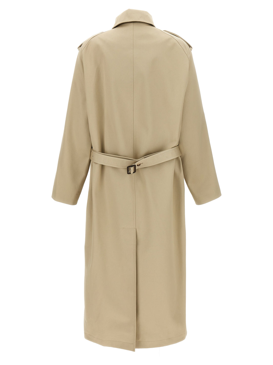 Long Oblique Coats, Trench Coats Beige