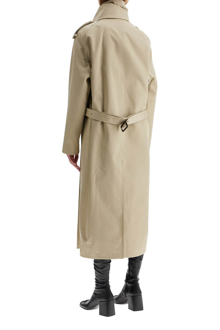 Long Trench Coat With Asymmetrical Closure