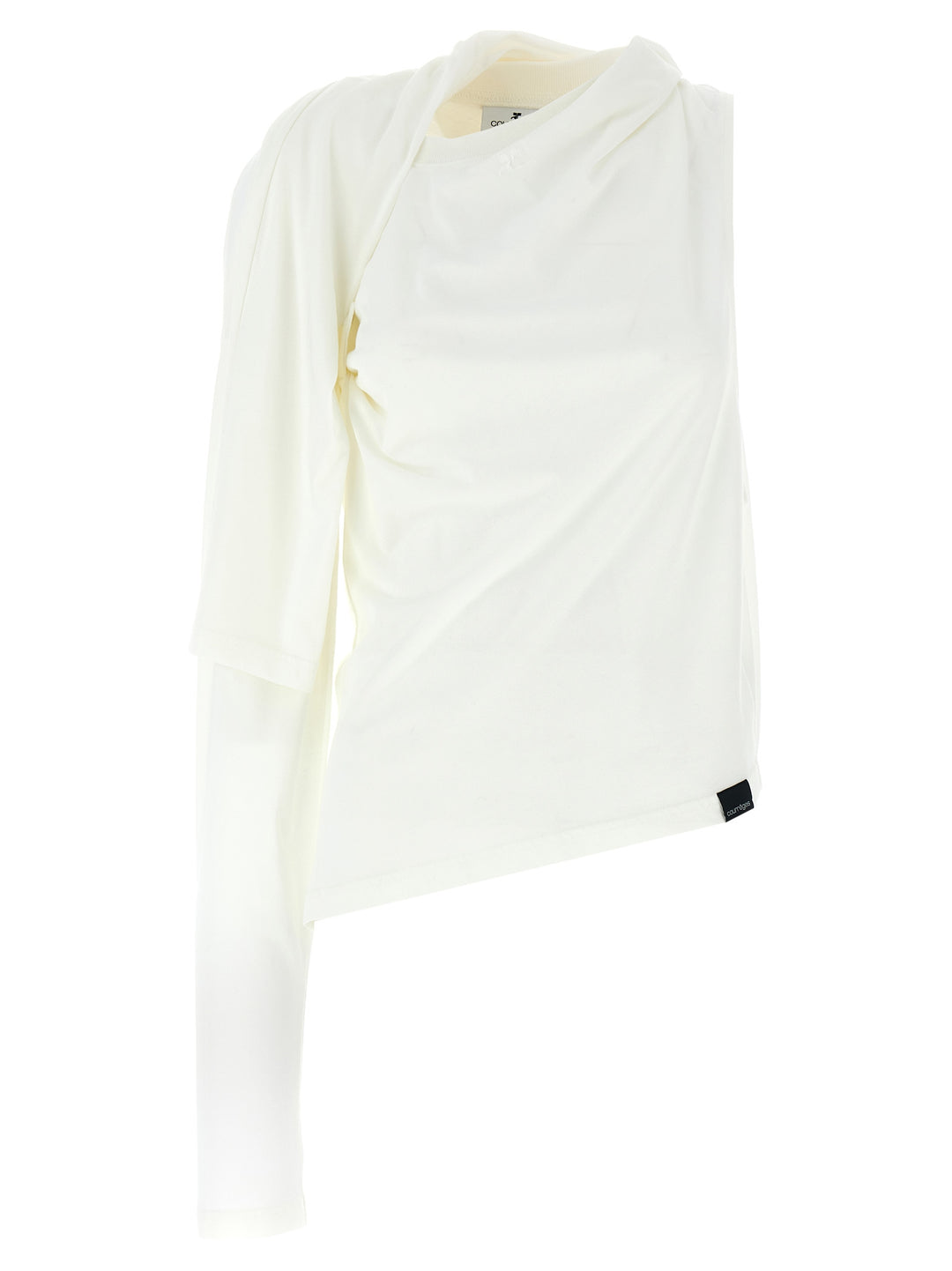 Asymetrique Off The Shoulder T-Shirt White