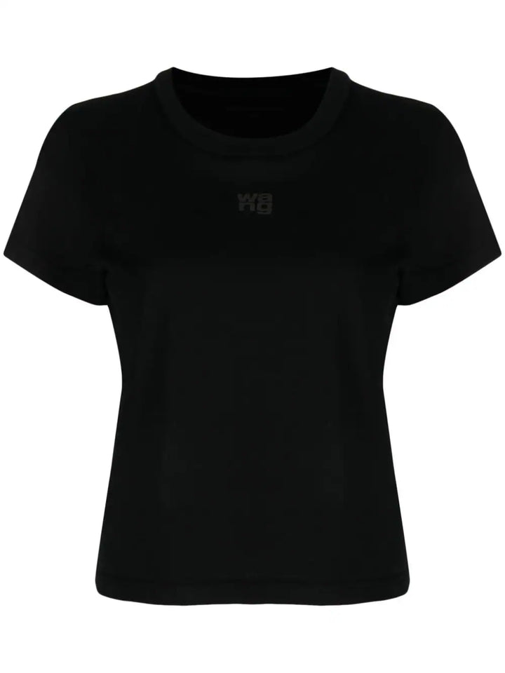 T-shirt with embossed logo