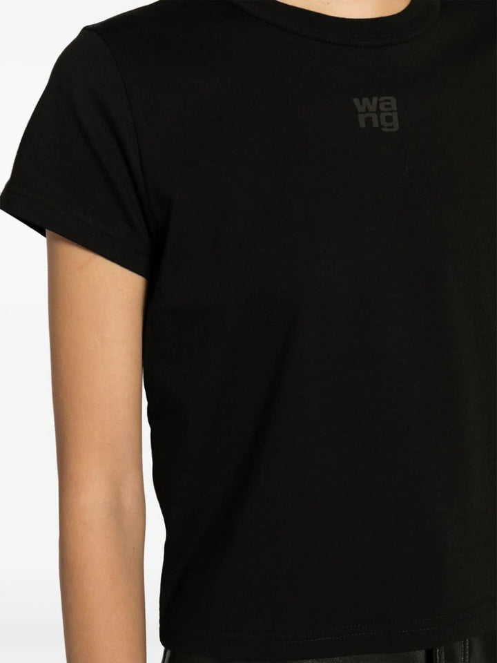 T-shirt with embossed logo