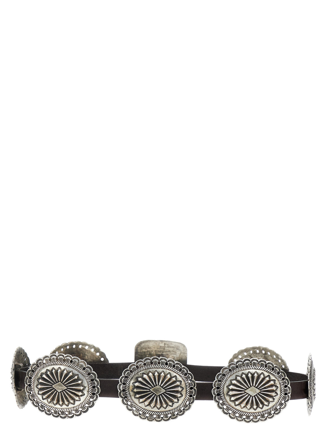 Decorative Buckles Belt Belts Brown