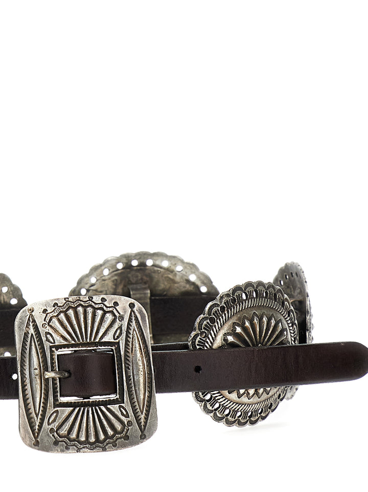 Decorative Buckles Belt Belts Brown