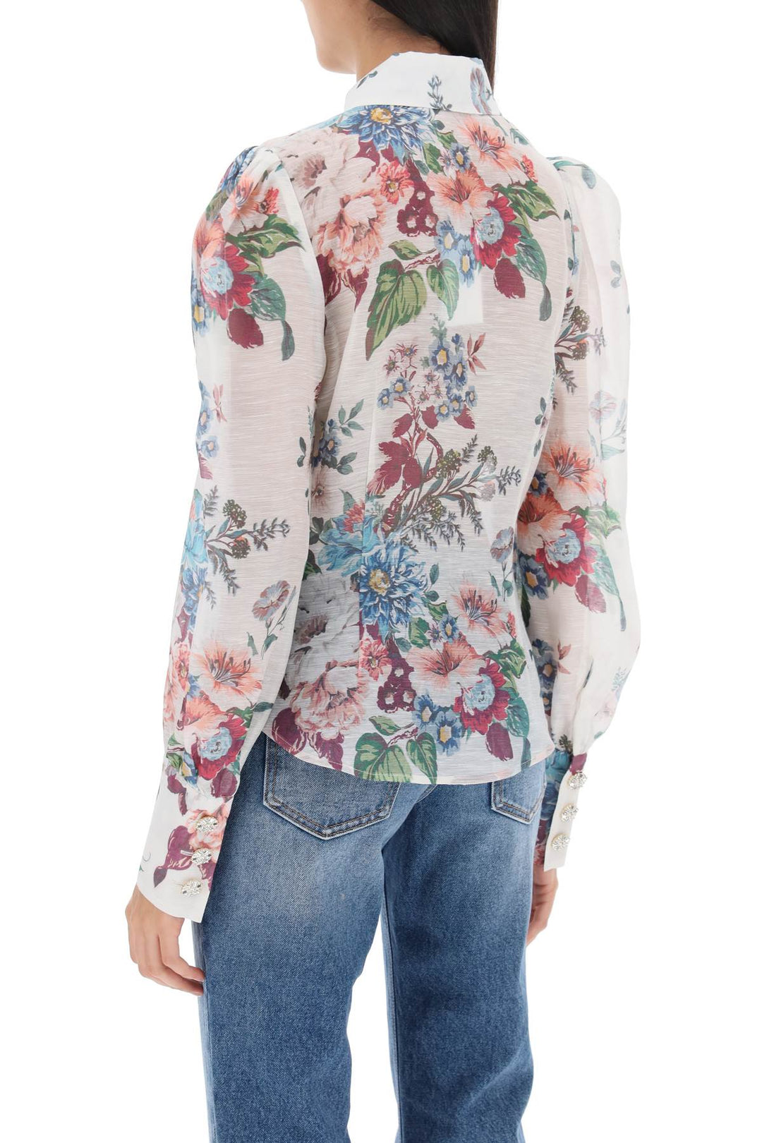 Matchmaker Shirt In Floral Organza