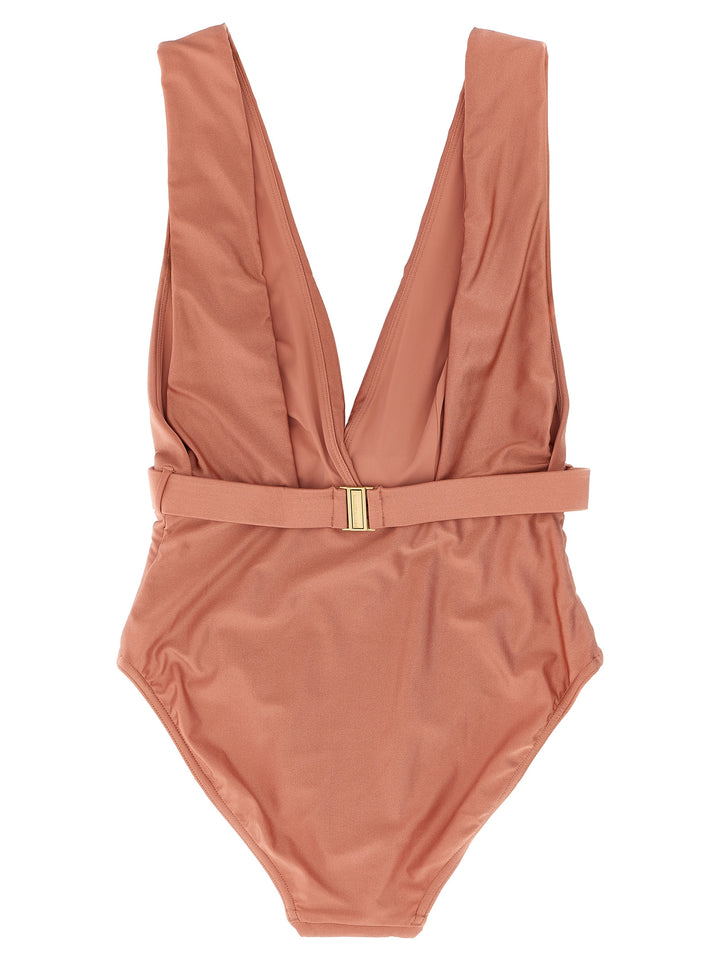 Zimmermann Lucky Plunge Flower Beachwear - Pink | b9db3950fb9c6212ab58ea2d3fb9c2b598ddb29e