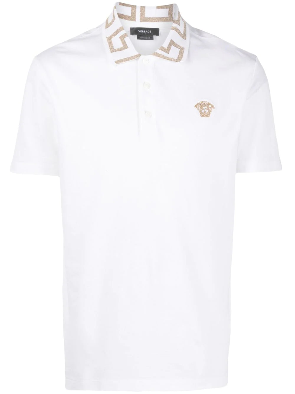 Greca polo shirt with short sleeves