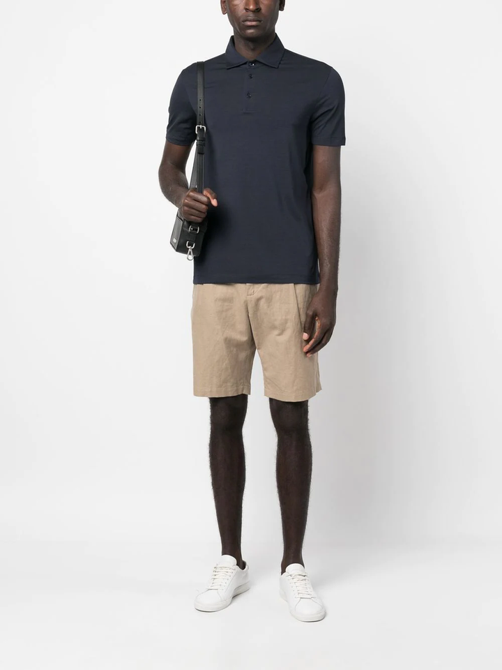 Short-sleeved polo shirt