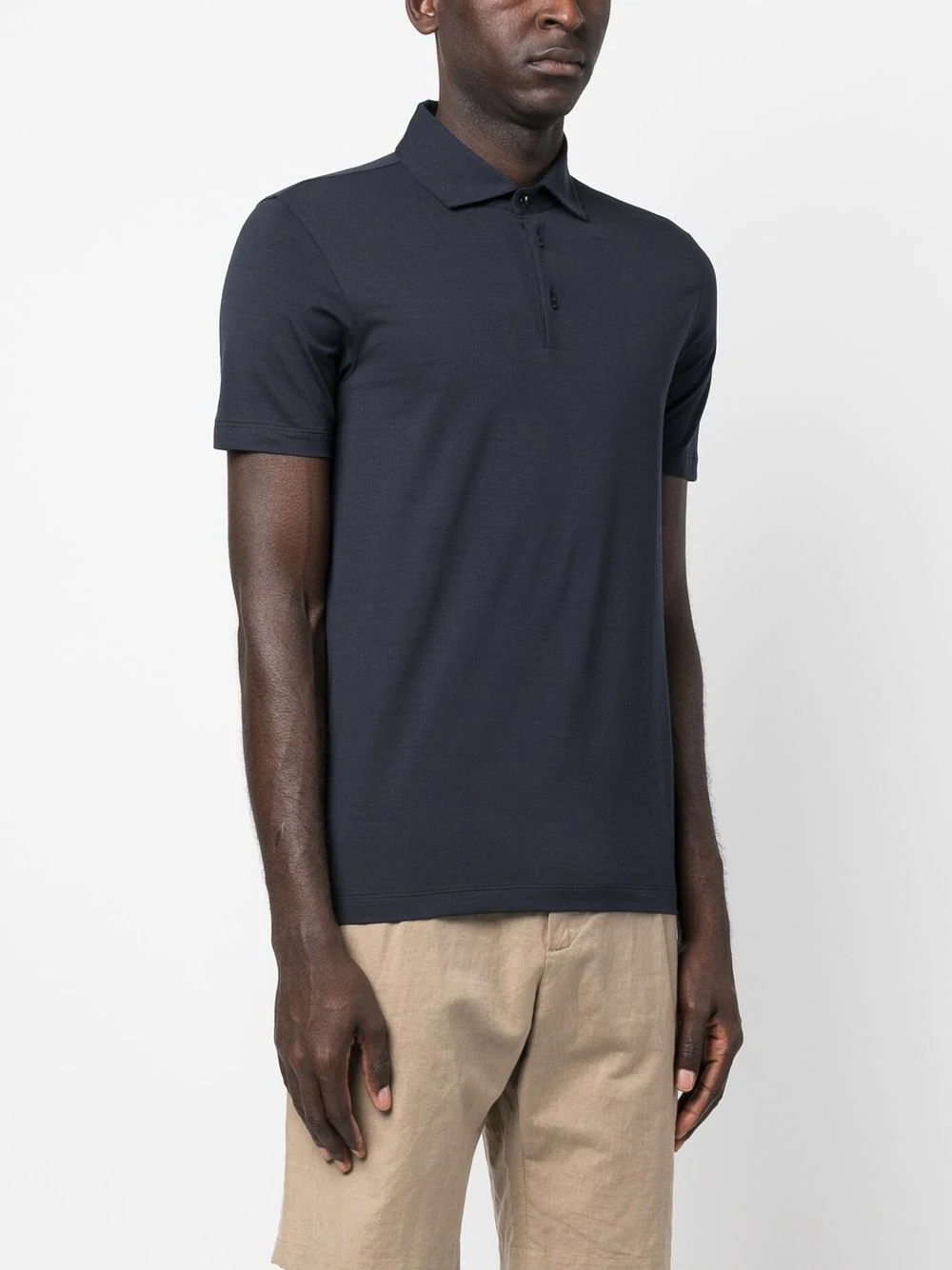 Short-sleeved polo shirt