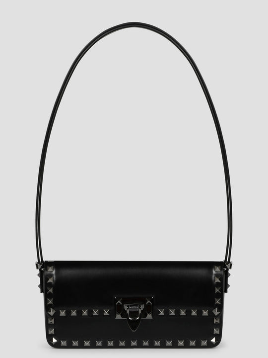 Rockstud23 Shoulder Bags Black