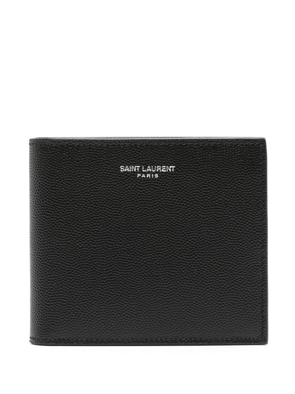 Paris East/West Bi-Fold Wallet In Grain De Poudre Leather