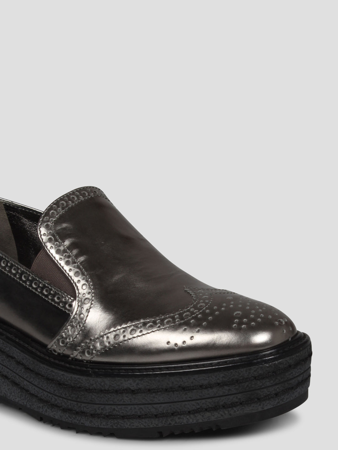 Specchio leather slip on