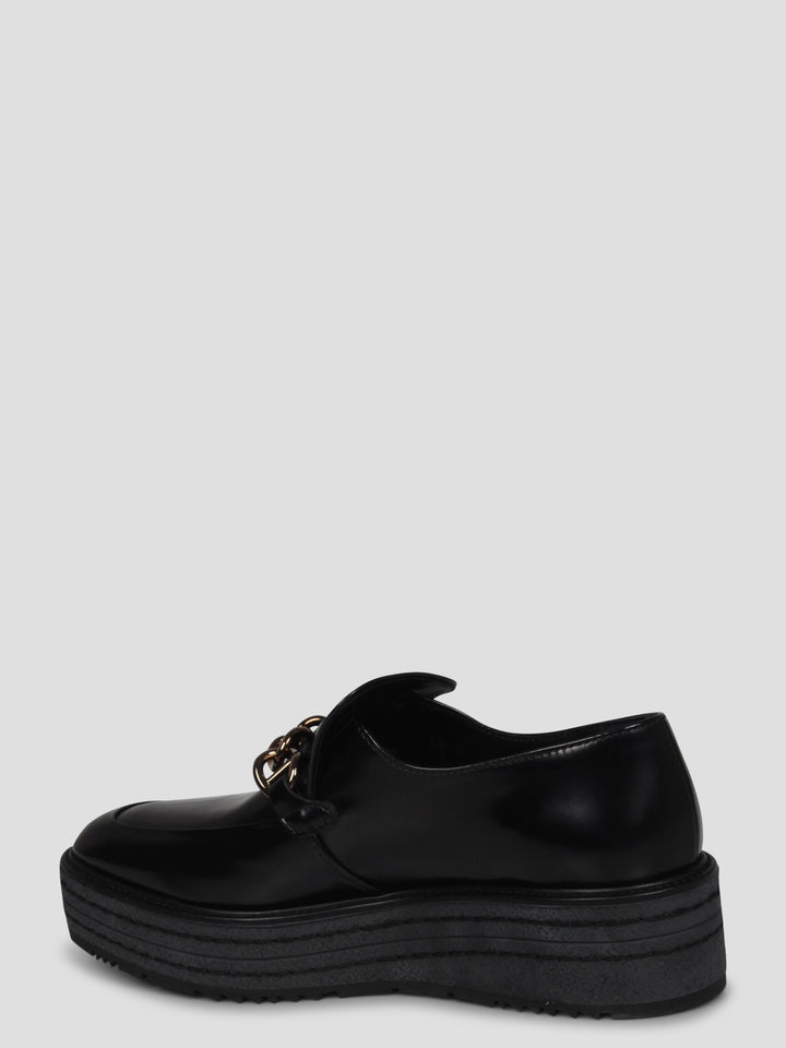 Spazzolato leather loafers