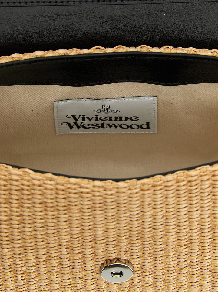 Vivienne Westwood Hazel Shoulder Bags - Beige | 49c96d6bcfb4665ff6b974bbfcb0787b1f4e46f0