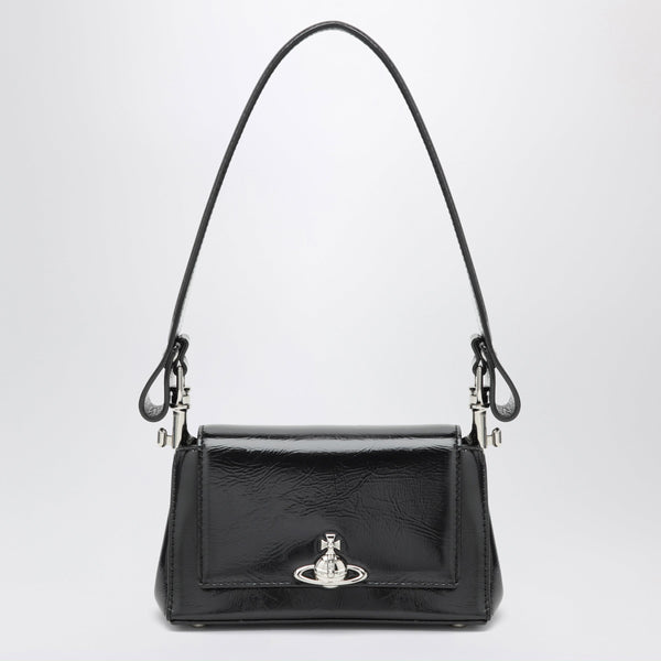 Hazel Small Black Leather Bag