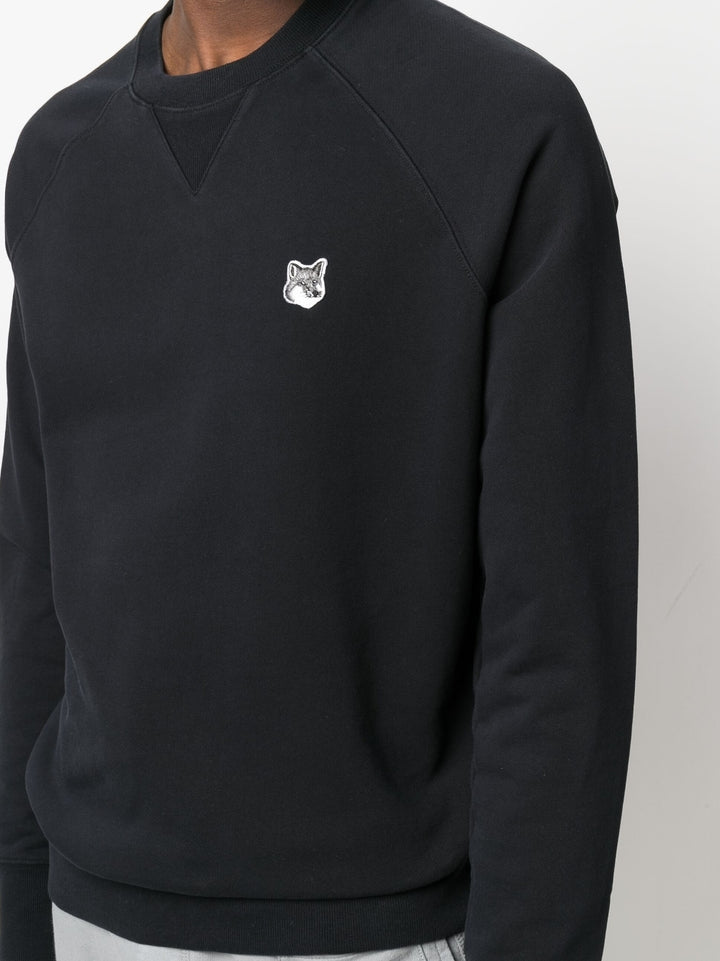 Grey fox head patch classic sweatshirt