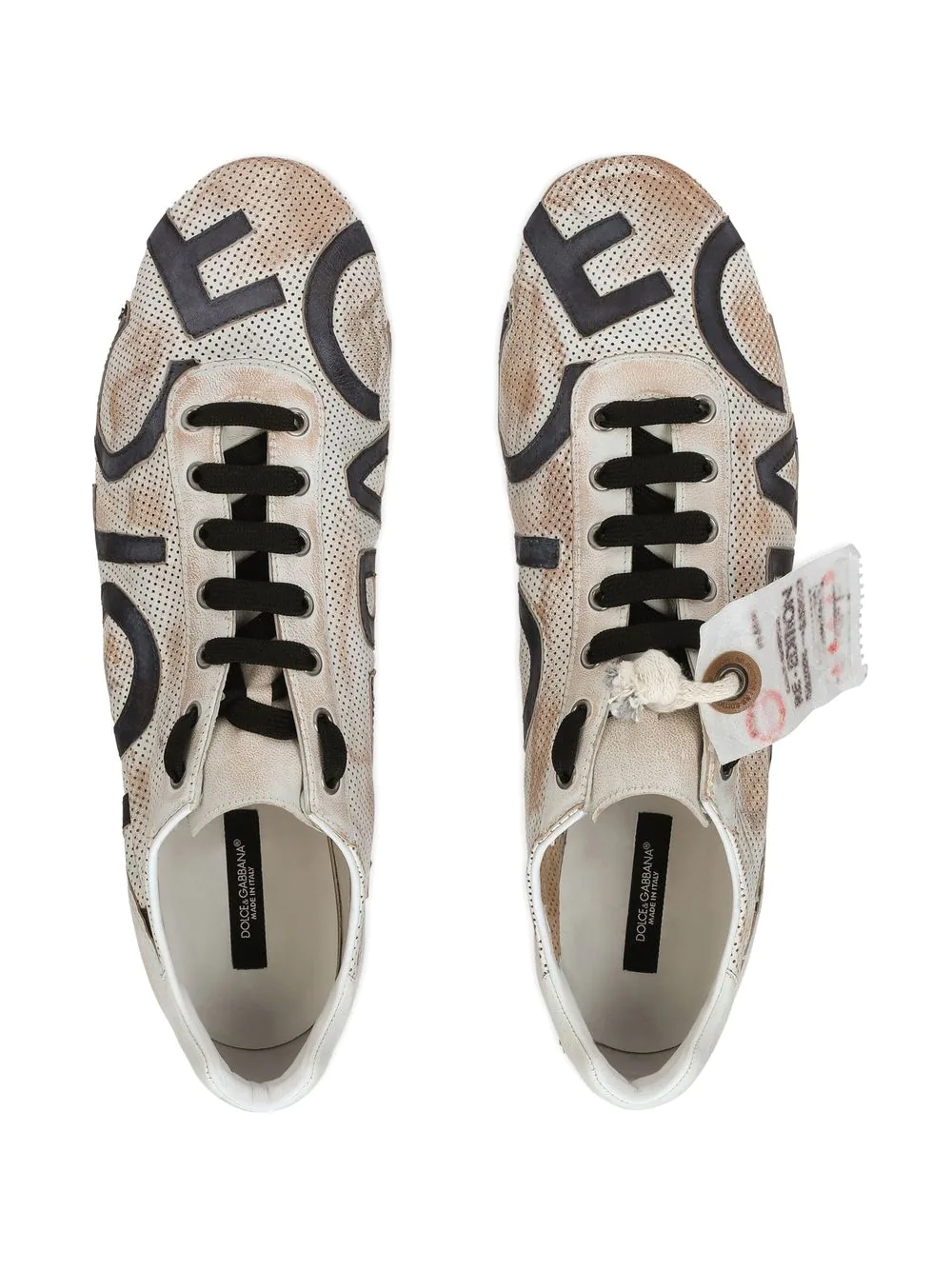 sneaker with all-over logo print