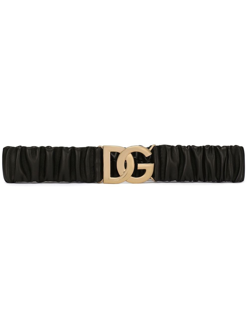 Belt with logo buckle