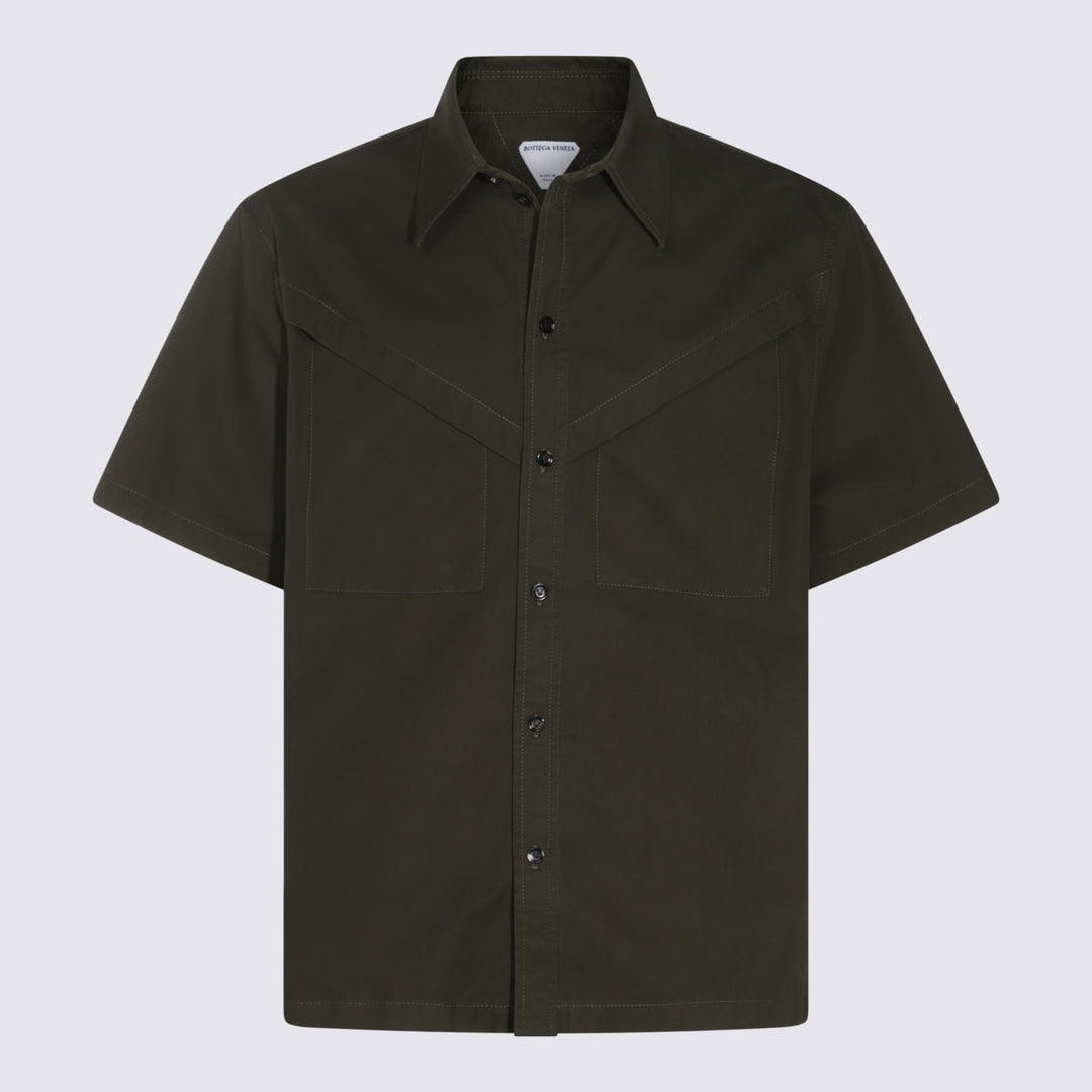Lightweight Cotton Twill Shirt Shirts Green
