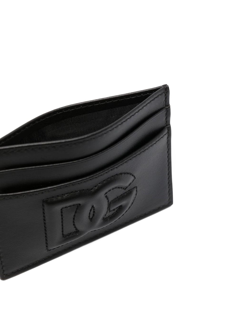 Card holder with embossed logo