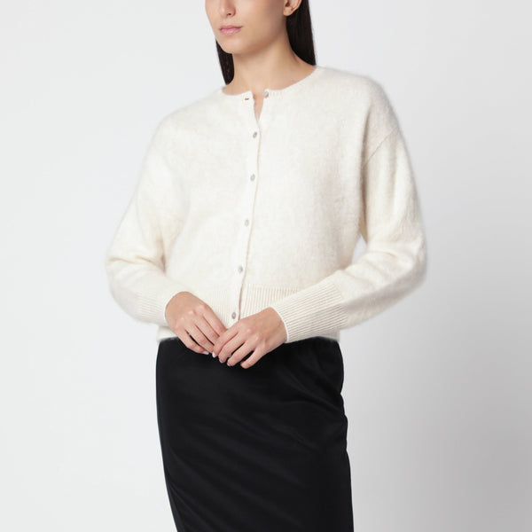 Coco Vanilla Cardigan In Brushed Cashmere