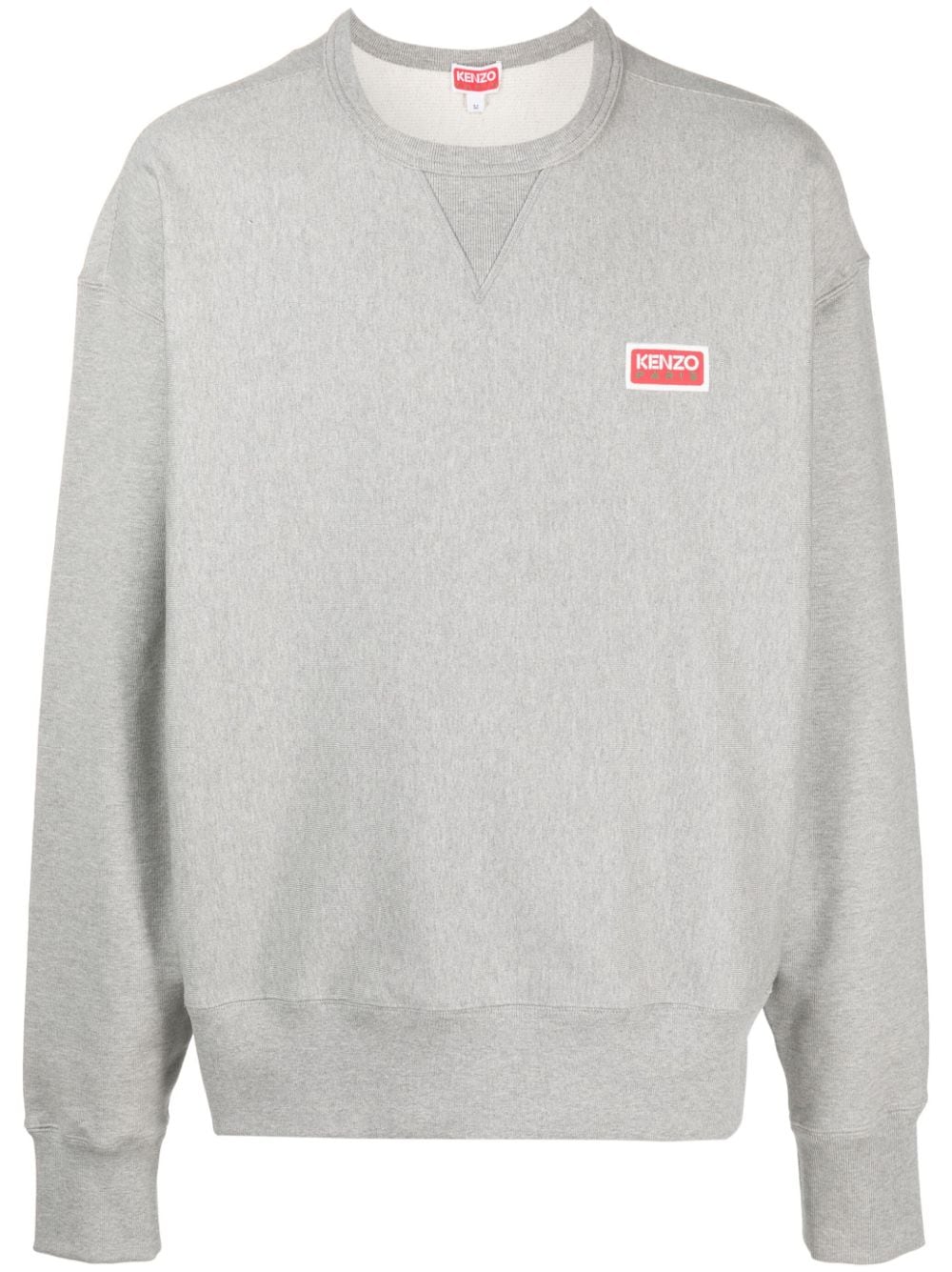 Sweatshirt with logo application