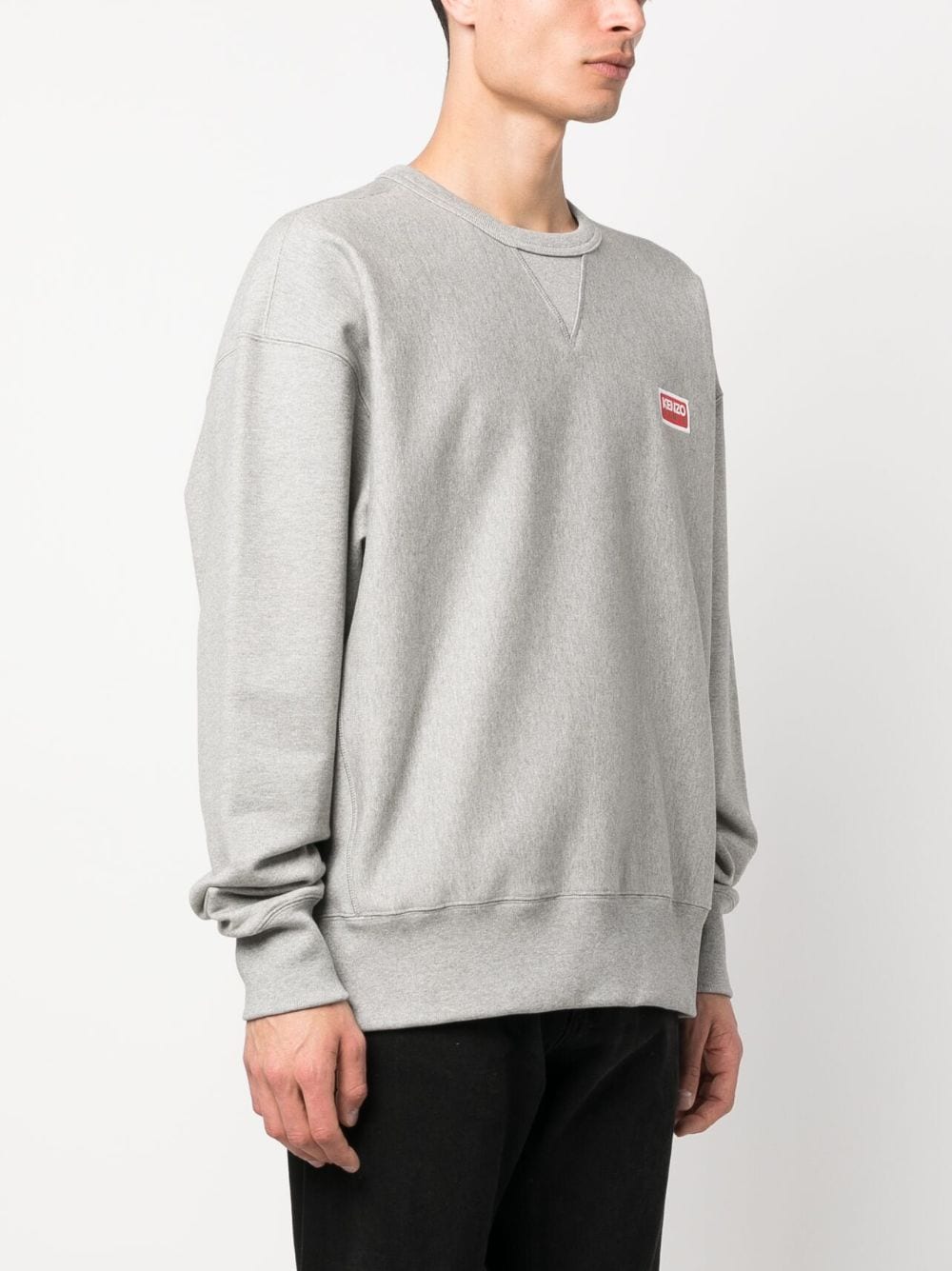 Sweatshirt with logo application