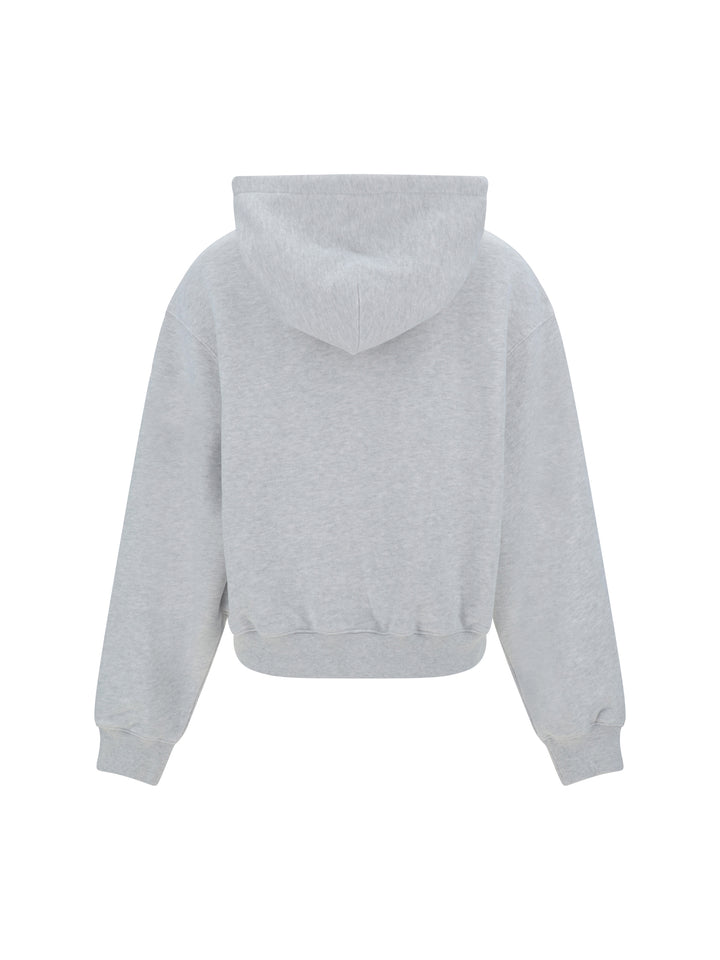 ESSENTIAL TERRY HOODIE WITH PUFF PAINT L