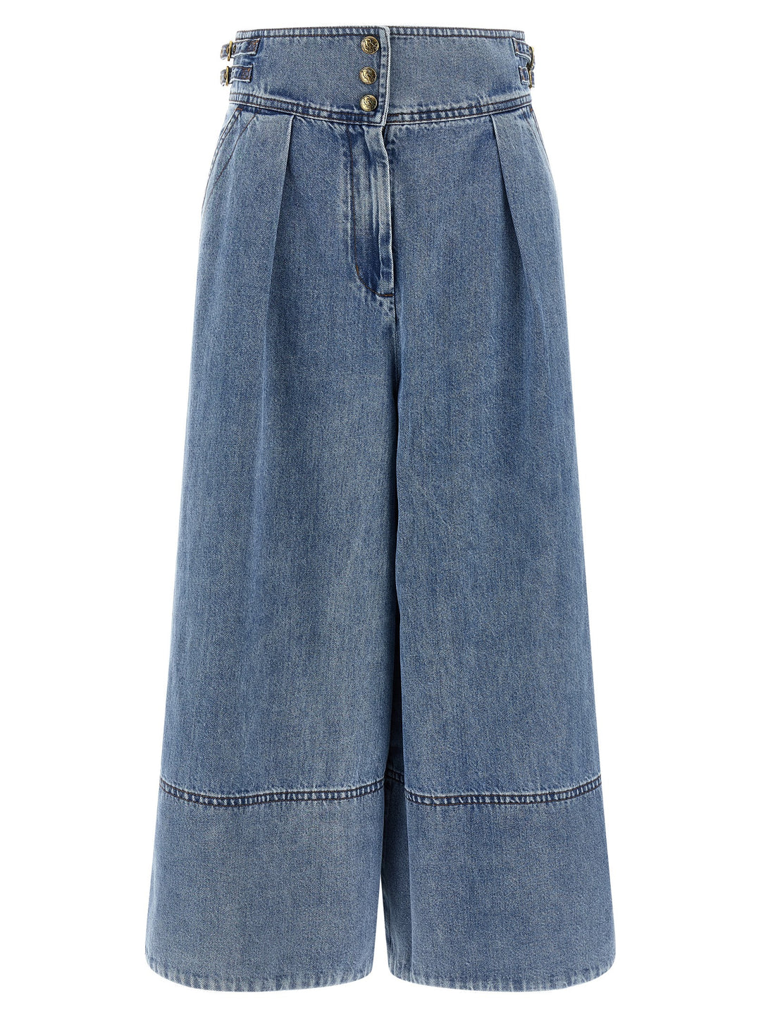Zimmermann Denim Culotte Jeans - Light Blue | 9273e4529971624ee798b28fb36fa93fb7456d89