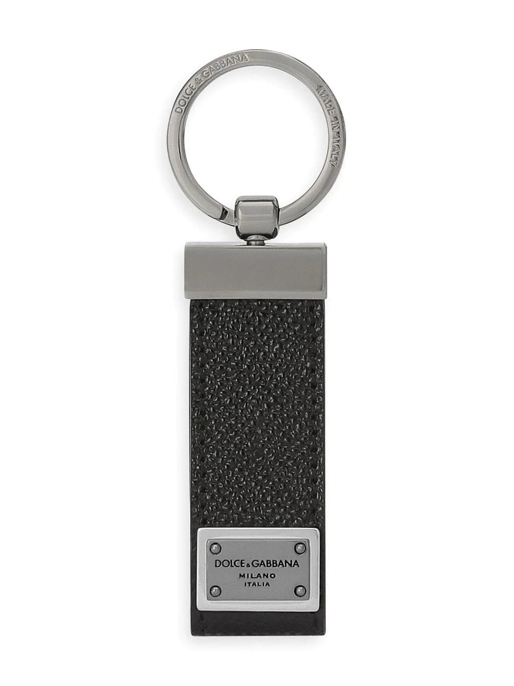 Keychain with logo plate