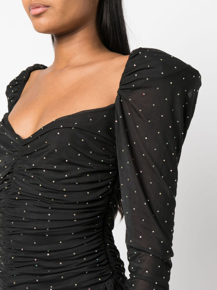 Dress with rhinestones